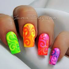 This new neon popsicle nail art tutorial is a fresh idea that will surely make even the dullest of days feel like the. 36 Outstanding Orange Nail Designs