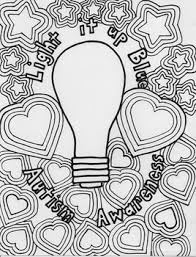 Coloring pages for child therapy beautiful color therapy book. Autism Awareness Coloring Page By Teaching Ninjas Tpt