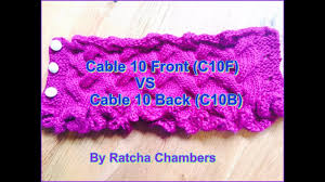 What tools do i need to knit cables? How To Knit 10 Sts Cable Cable 10 Front C10f Vs Cable 10 Back C10b Youtube