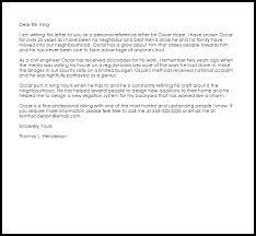 What do cover letters & reference pages look like?. Personal Reference Letter Example Letter Samples Templates