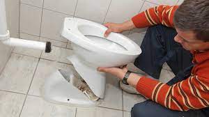 Then lift it off and add the wax ring. How To Install A Toilet Youtube