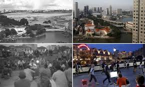 Its major tributaries are the marikina river and san juan river. Singapore S Before And After Photos Show Transformation Into A Metropolis Daily Mail Online