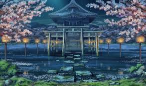 The sakura temple is a redesign of an existing shinto shrine scene in the unrealengine marketplace. Anime Japanese Temple Wallpaper Novocom Top