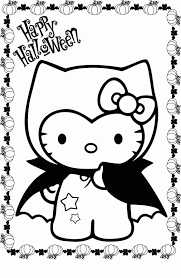 Her full name is kitty white; Hello Kitty Halloween Coloring Page Coloring Library