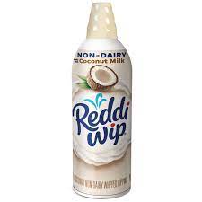 Reddi Wip Non Dairy Made With Coconut Milk Vegan Whipped Topping 6 Oz Walmart Com In 2021 Coconut Whipped Cream Reddi Wip Whipped Topping