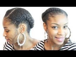 Goddess braids are the thicker version of cornrows and are also a protective style that can be left in for a few weeks. Goddess Braid On Natural Hair Natural Hair Protective Styles Youtube
