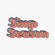 Simp Season By Ind3finite Redbubble In 2020 Aesthetic Stickers Redbubble Sketch Book