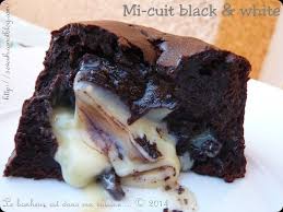 Mi Cuit Black White Chocolat 70 Cacao Et Cœur De Chocolat Blanc Le Bonheur Est Dans Ma Cuisine Chocolat Noir Chocolat Blanc Et Chocolat