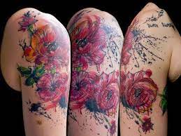 Abstract Water Color Flower Arm Tattoo Http 99tattoodesigns Com Abstract Water Color Flower Arm Tattoo Tattoos Flower Tattoo Arm Anemone Tattoo