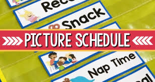 This post contains affiliate links. Picture Schedule Cards For Preschool And Kindergarten