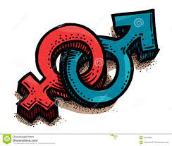 Cartoon Image of Male, Female Sex Symbol. Gender Stock Vector -  Illustration of masculine, relationship: 93244863