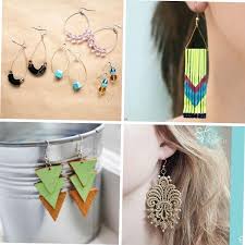 Learn how to draw earrings simply by following the steps outlined in our video lessons. Create Eye Catching Diy Earrings 4 Step By Step Tutorials Belletag