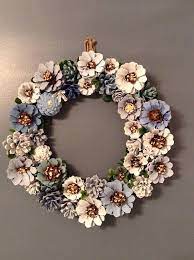 Pine Cone Wreath Diy Kerstversiering Kerst Deco Bloem Krans