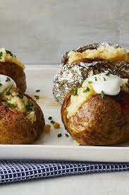 Baked Potatoes On The Grill Recipe Making Baked Potatoes Cooking Baked Potatoes Double Baked Potatoes