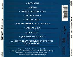 Caratula Trasera De Jose Jose Reflexiones Jose Jose Reflexiones Caratulas De Musica