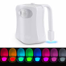 Shop Led Motion Activated Toilet Bowl Light 8 Color Toilet Night Light Overstock 18752384