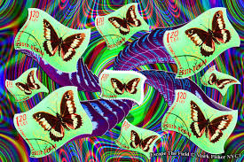 Escape The Field American Photographer Mark Fisher Butterfly From Romanian Postage Romanian Photographer Postage
