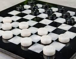 5 out of 5 stars. Buy Radicaln Checkers Board Game 15 Inches Black And White Handmade Marble Coffee Time 2 Player Tournament Checker Set Non Wooden Non Cribbage Non Chess Portable Table Draughts Kids Board
