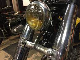 ヘッドライトブラケット ステー 製作 札幌のバイクショップ brown motorcycle co バイクショップ ヘッドライト バイク