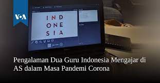 Terlihat pada hasil kuesioner tingkat kepuasan mahasiswa terhadap pembelajaran online atau daring yang disebar pada 100 mahasiswa di kota manado. Pengalaman Dua Guru Indonesia Mengajar Di As Dalam Masa Pandemi Corona