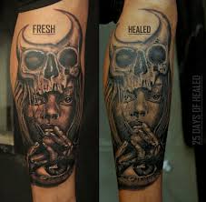 Have Got A Chance To See 25 Days Old Tattoo Done By Our Artist Shammi Immy Artwork Elysiantattooz To Our Old Friend Healing Tattoo Tattoo Process Old Tattoos
