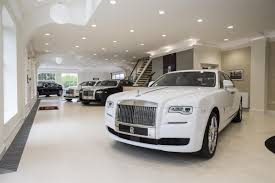The shift level in the car is not connected mechanically to the transmission. P A Wood Open New Rolls Royce Car Showroom Car Dealer News