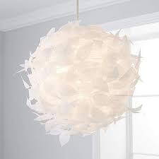 Rowen White Wrap Leaf Easy Fit Pendant Dunelm Ceiling Lights Ceiling Pendant Lights Dunelm