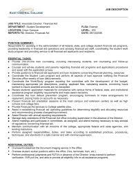 Assistant director of financial aid department: Job Title Associate Director Financial Aid