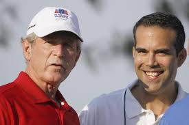 Bush hosts golf tournament for wounded veterans