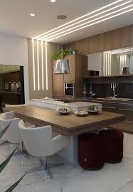 Who Said Wood Grain Kitchens Have To Be Rustic Get This Modern Look We Love In Your Home Today W Home Decor Kitchen Kitchen Decor Modern Modern Kitchen Design