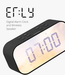Digital font sign retro alphabet royalty vector image digital font alarm clock letters numbers and vector image clock ilration alarm home accessories font jocys clock for desktop laptop tablet. Erly Digital Alarm Clock And Wireless Speaker Smart Home Prozis