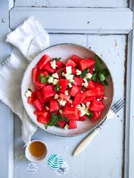 wassermelone minze feta salat rezept rezept wassermelonen feta salat rezepte feta salat