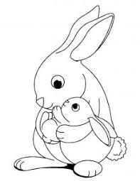 Happy easter bunny coloring page. Rabbit Free Printable Coloring Pages For Kids