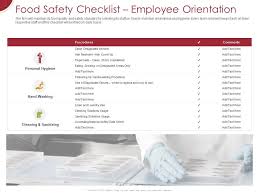 What is a material safety data sheet (msds)? Food Safety Checklist Employee Orientation Ppt Powerpoint Presentation Infographics Guidelines Presentation Graphics Presentation Powerpoint Example Slide Templates