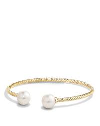 Solari Pearl Bead Cuff Bracelet In 18k Gold