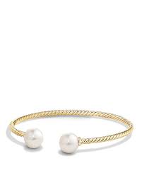 solari pearl bead cuff bracelet in 18k gold