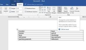 Called with the switch below. How To Sort Alphabetically In Word