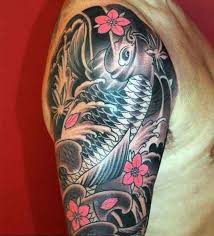 Hình xăm cá chép hóa rồng đẹp ở bắp tay. 168 Hinh XÄƒm Má»‡nh Thá»§y Ä'em Láº¡i May Máº¯n Cho Nam Ná»¯ Máº¡ng Thá»§y