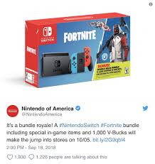 The special edition wildcast nintendo switch fortnite bundle was released on october 30th. Exclusive Fortnite Skin Coming With Nintendo Switch Double Helix Bundle Dexerto