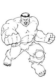 Desenho de homem biscoito correndo para colorir. Hulk Lutando Desenhos Para Colorir