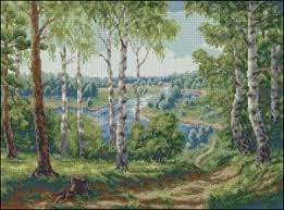 Learn about the spruce crafts' editorial process. Free Cross Stitch Pattern Landscape Forest River Free Cross Stitch Patterns
