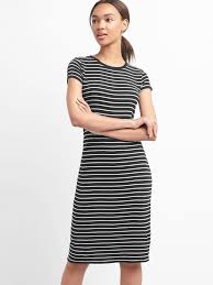 Black And White Striped T Shirt Dress Product Photo Striped T Shirt Dress Clothes For Women Black Shirt Dress