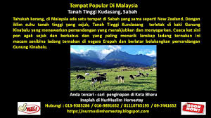 Bentuk muka bumi di malaysia. Tanah Tinggi Kudansang Youtube