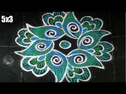 Easy Rangoli Flowers Rangoli Designs With 5x3 Dots Made Easy To Draw For Festivals Youtube Rangoli Designs Easy Rangoli Designs Rangoli Border Designs