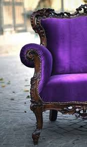 purple velvet chair purple chair decor rococo chair