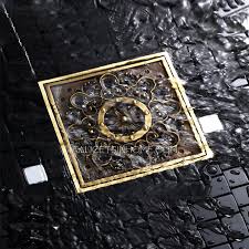 decorative square shaped antique brass