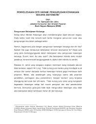Cara ini baik digunakan untuk mengatasi msalah pengangguran struktural. Nota Ceramah Pengurusan Kewangan Keluarga