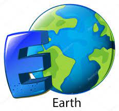 A Letter E For Earth Stock Vector Image By C Blueringmedia 53346277