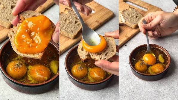 Cách chế biến món trứng confit (egg confit) dẻo mịn với nồi chiên không dầu
