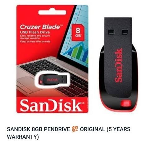 SanDisk 8gb Pendrive product image